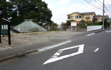 霊泉の滝駐車場全体